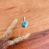 Trillion Turquoise Charm Necklace