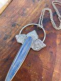 Kyanite Spear Blossom Pendant