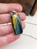 Tigers Eye Inguz Necklace
