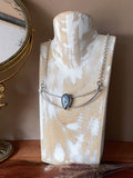 Blue Kyanite Crescent Necklace