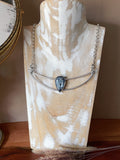 Blue Kyanite Crescent Necklace