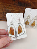 Geometric Jasper Hoop Earrings