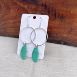 Turquoise Hoop Earrings