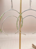 Crescent Peridot Earrings