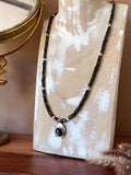 Golden Sapphire Beaded Necklace