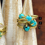 Turquoise Brass Ring