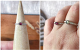 Pink Tourmaline Ring Stackers