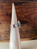 Triple Moon Goddess Turquoise Ring