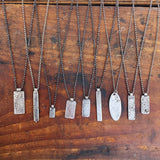 Reticulated Tag Necklaces