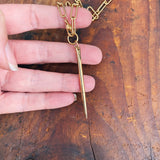 Gold Needle Necklace