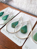 Turquoise Hoop Earrings
