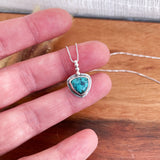 Trillion Turquoise Charm Necklace