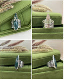 Moss Agate Goddess Rings