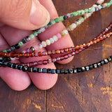 Dainty Square Beaded Necklaces