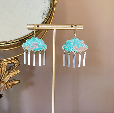 Patina Storm Cloud Earrings