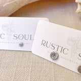 Reticulated Sterling Studs