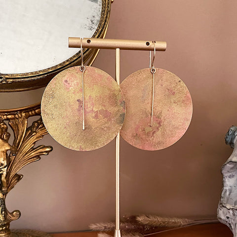 Patina Circle Earrings