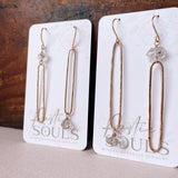 Paperclip Herkimer Dangles