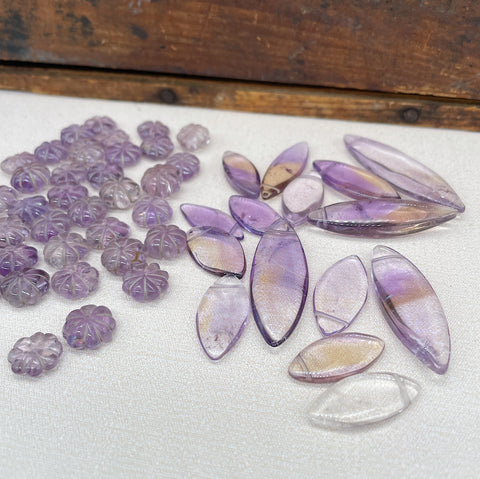 Destash Amethyst & Ametrine Beads