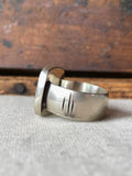 Unisex Dendritic Agate Ring