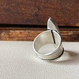 Triple Moon Goddess Aztec Lapis Ring