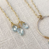 Aquamarine Necklace & Earrings