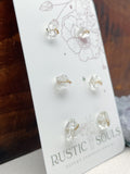 Herkimer Diamond Studs