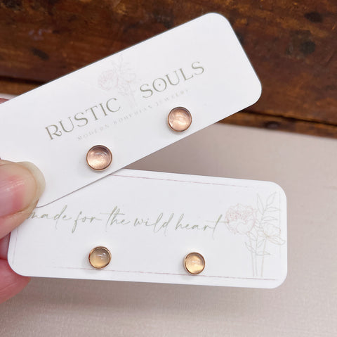 Dainty Pink Studs