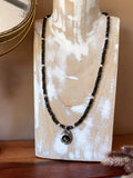 Golden Sapphire Beaded Necklace