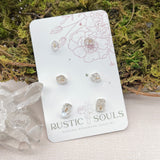Herkimer Diamond Studs