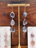 Diamond Moonstone Earrings