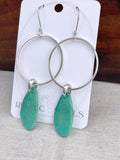Turquoise Hoop Earrings