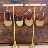 Mixed Metal Arch Earrings