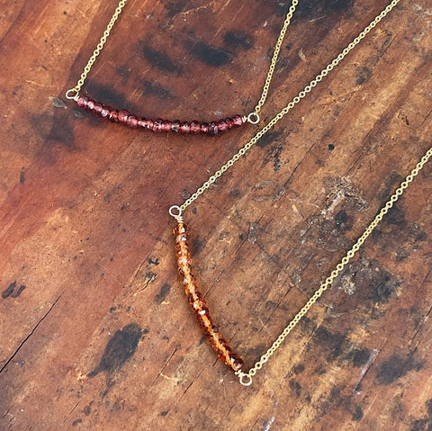 Sapphire Bar Necklace