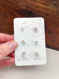Herkimer Diamond Studs