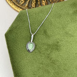 Dainty Pear Kyanite Studs and Necklace
