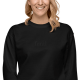 Feral Blackout Embroidered Sweatshirt