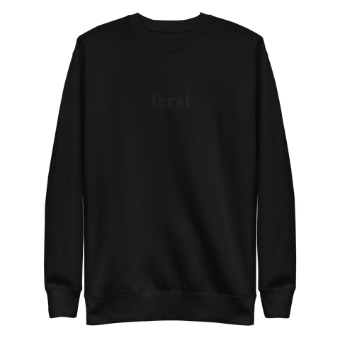 Feral Blackout Embroidered Sweatshirt