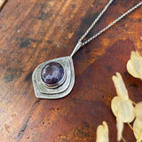 Star Ruby Petal Pendant