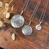 Reticulated Moon Talisman Necklace