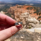 Reticulated Moonstone Ring