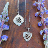 Immortalized Petal Earrings & Necklace