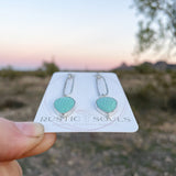 Crescent Turquoise Stud Earrings