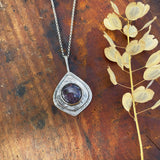 Star Ruby Petal Pendant