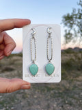 Crescent Turquoise Stud Earrings