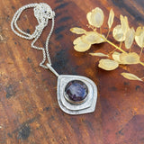 Star Ruby Petal Pendant