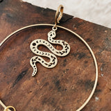 Snake Hoop Earrings