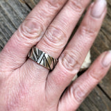 Sterling Fused Chaos Rings