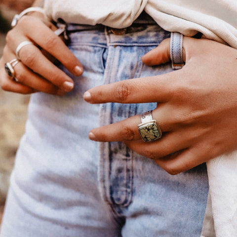 Vintage Style Turquoise Ring