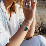 Floating Point Turquoise Cuff